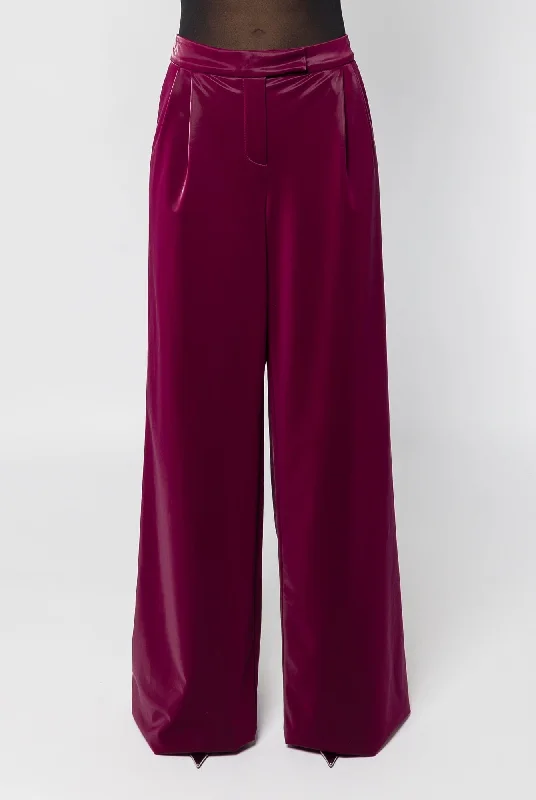 LaQuan Smith Wide Leg Trouser Trousers Flared Retro