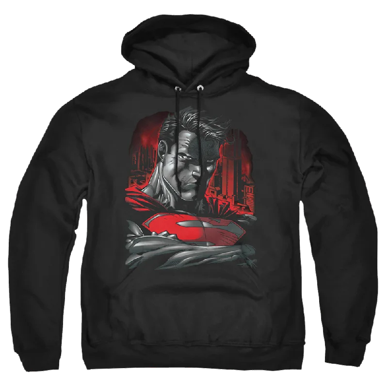 Superman Man Of Steel - Pullover Hoodie Thin Wool Pullover