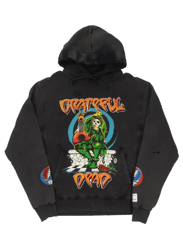 Grateful Dead Hoodie Hoodie with Ribbed Hem Stretchable Secure