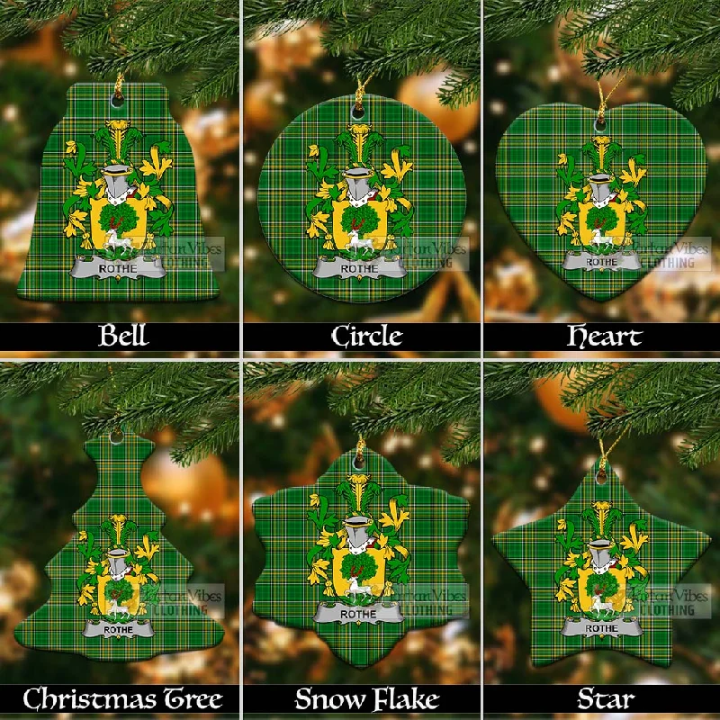 Rothe Irish Clan Tartan Christmas Ceramic Ornament with Coat of Arms Boat Neck Jacket Square Neck Jacket One-Shoulder Jacket Rothe Irish Clan Tartan Christmas Ceramic Ornament with Coat of Arms Boat Neck Jacket Square Neck Jacket One-Shoulder Jacket