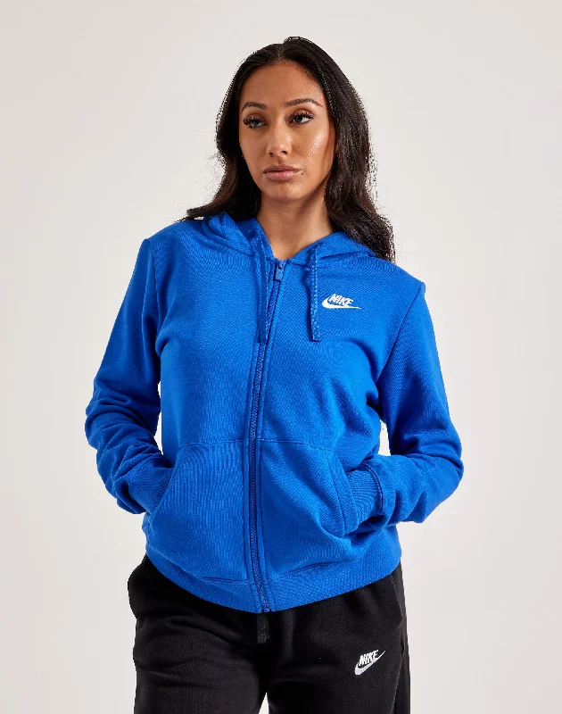 Nike Club Fleece Full-Zip Hoodie Hoodie with Bell Sleeves Flared Feminine