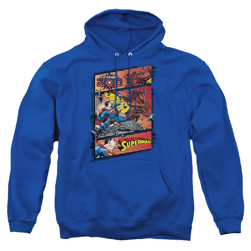 Superman Superman Vs Zod - Pullover Hoodie Seamless Knit Pullover
