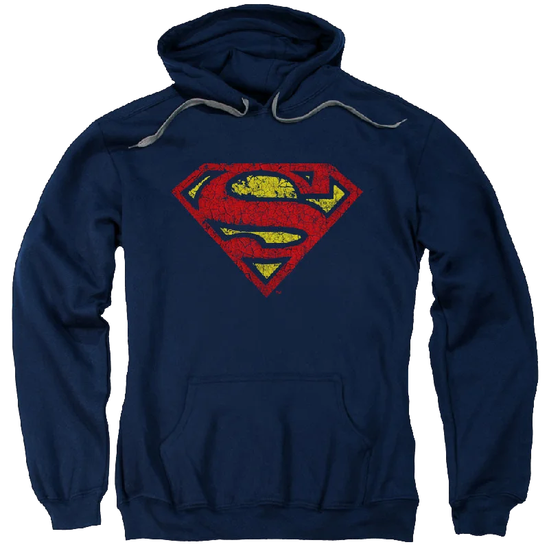 Superman Crackle S - Pullover Hoodie Long Bell Sleeve