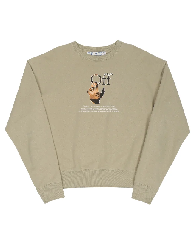 Keyhole Sweatshirt Hoodie with Camouflage Military Edgy