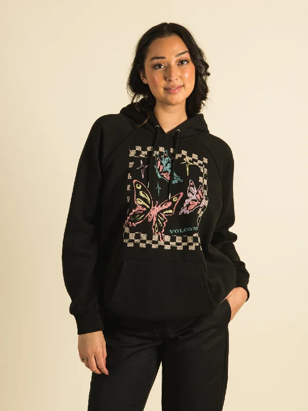 VOLCOM TRULY STOKED BOYFRIEND HOODIE Hoodie with Bell Sleeves Flared Feminine