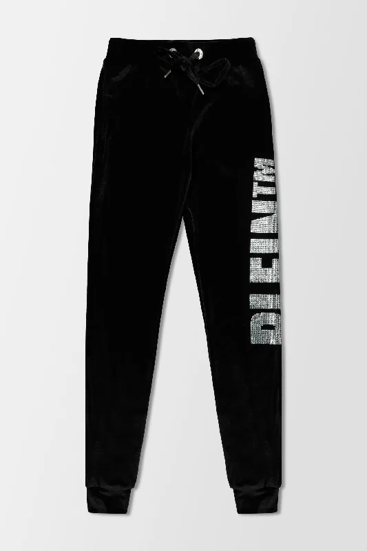 Philipp Plein Black Teddy Bear Jogging Trousers Trousers Elastic Waist Soft