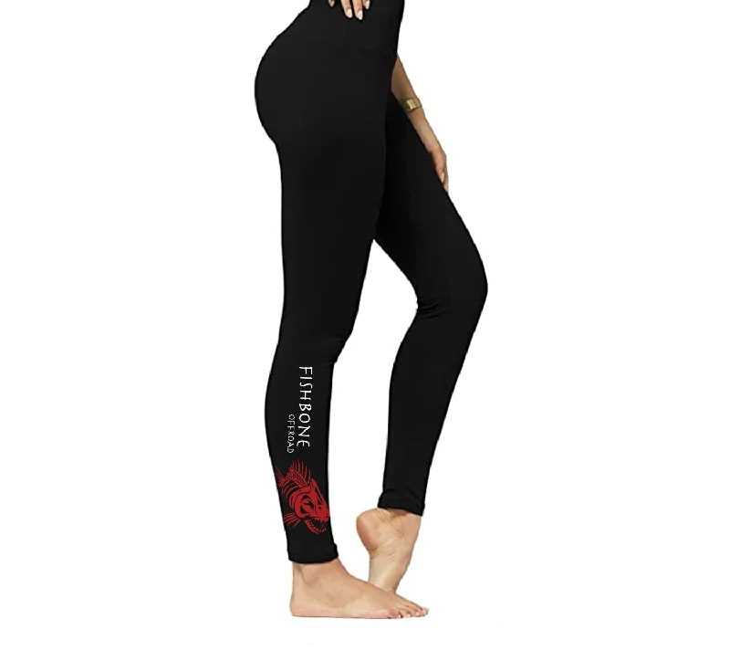 Fishbone Offroad Women's Leggings Fashionable Ribbed Knit Leggings