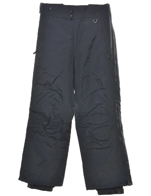 Columbia Navy Wide-Leg Ski Trousers - W30 L31 Trousers Handmade Artisanal