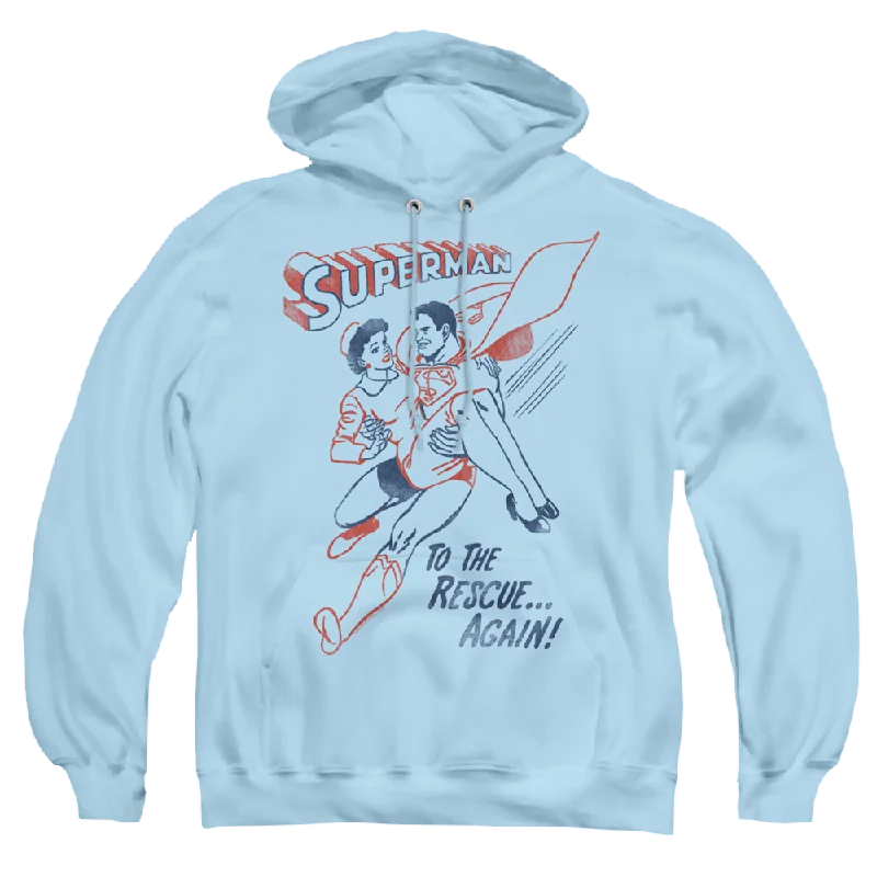 Superman To The Rescue - Pullover Hoodie V-Neck Stylish Pullover