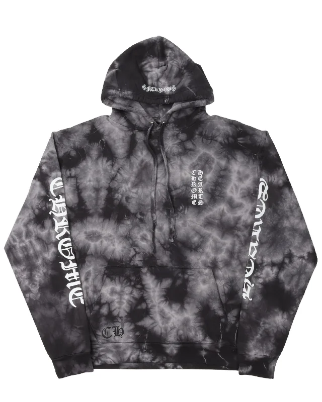 Tie Dye Horseshoe Logo "Fuck You" Hoodie Hoodie with Emblem Brand Identity