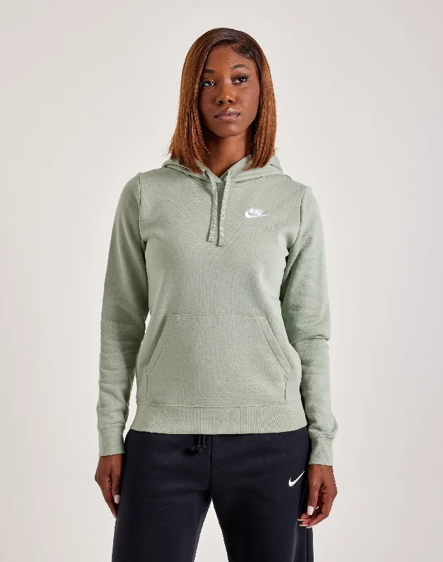 Nike Club Fleece Pullover Hoodie Hoodie with Hem Drawcord Adjustable Customizable