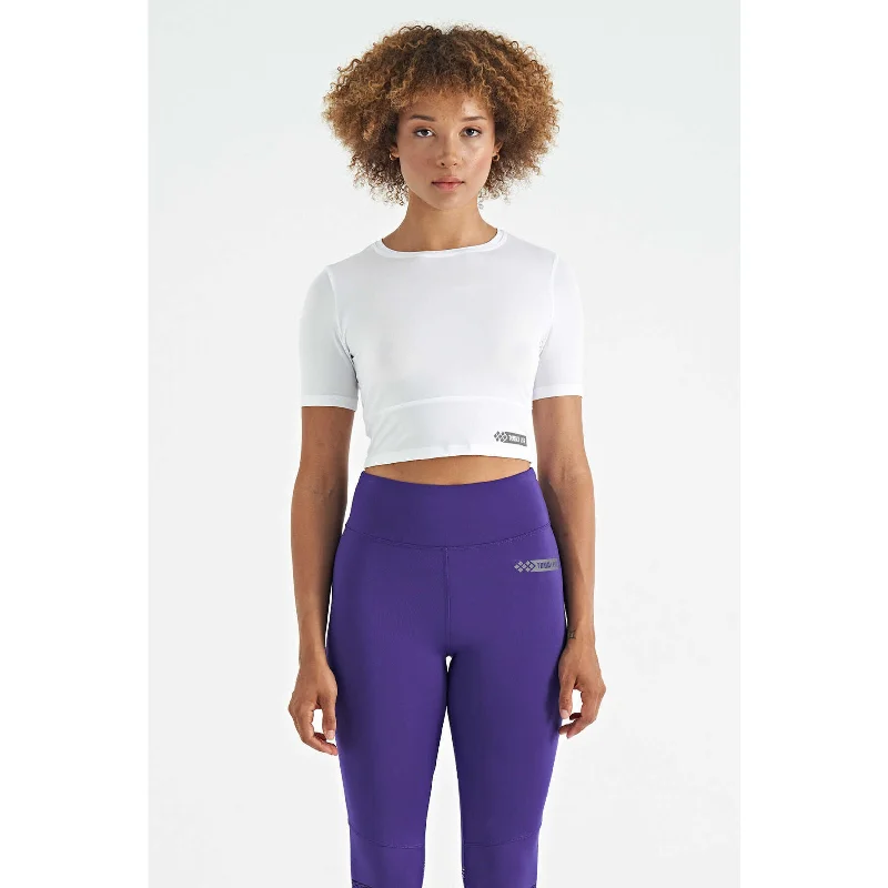 TOMMY LIFE - Standard Fit Crew Neck backless Crop top Collared Crew Neck Turtle Neck TOMMY LIFE - Standard Fit Crew Neck backless Crop top Collared Crew Neck Turtle Neck