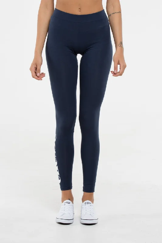 Ellesse Solos Yoke Legging Dark Navy Comfortable Workout Fitness Leggings