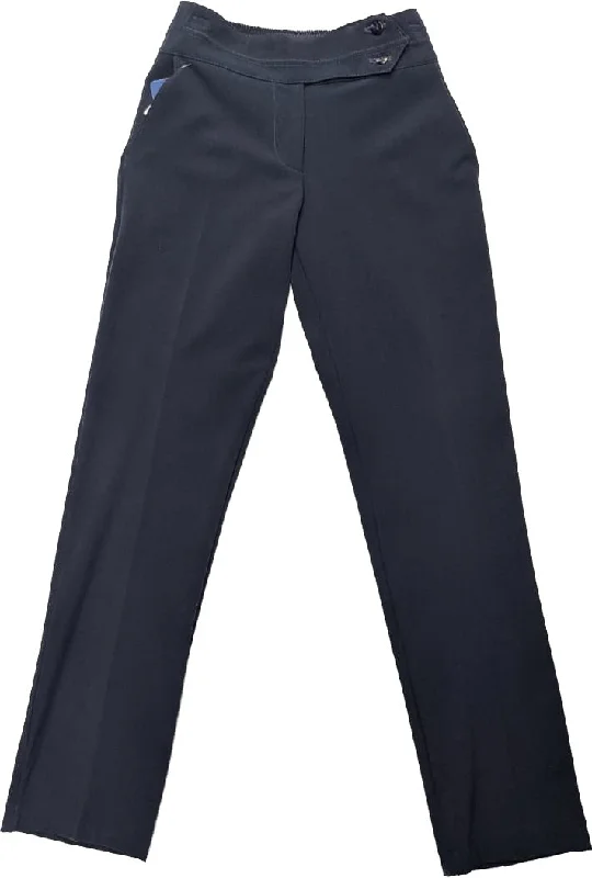 Girls Trouser - half elastic - pull up - 2 button Trousers cozy comfortable