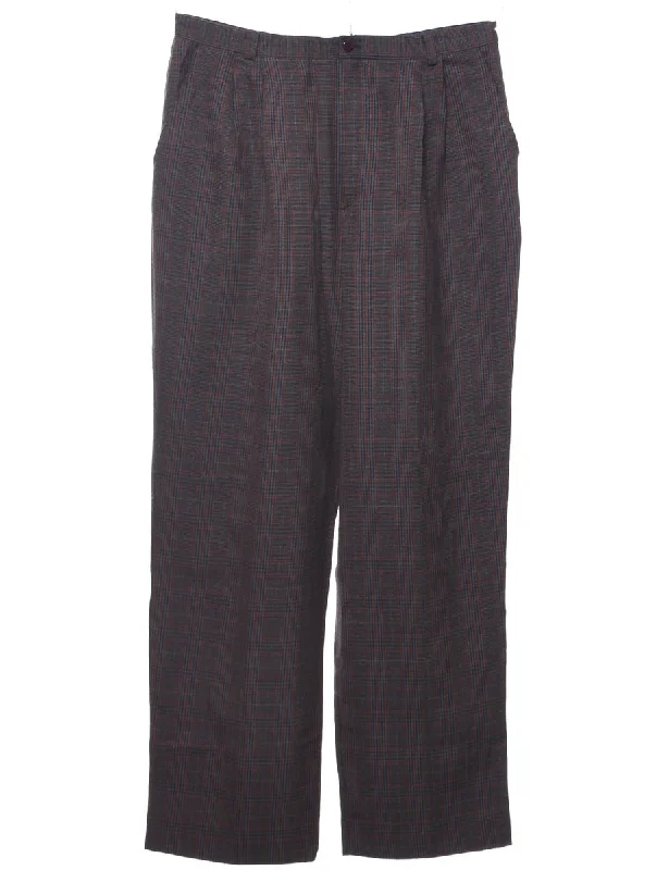 Casual Corner Trousers - W33 L31 Cropped Trousers Casual Linen