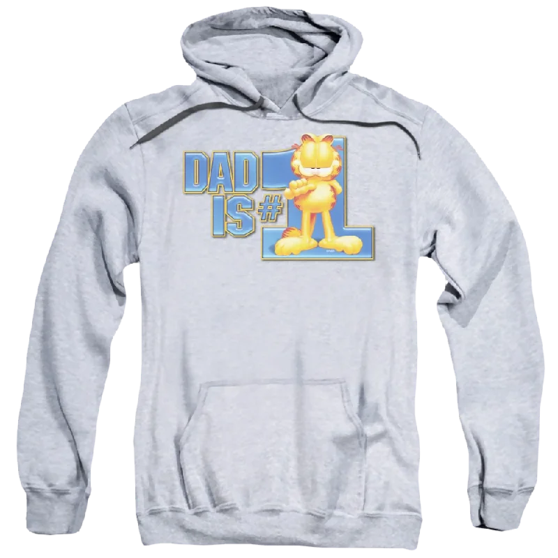 Garfield Dad Is Number One - Pullover Hoodie Lapel Neck Sweater