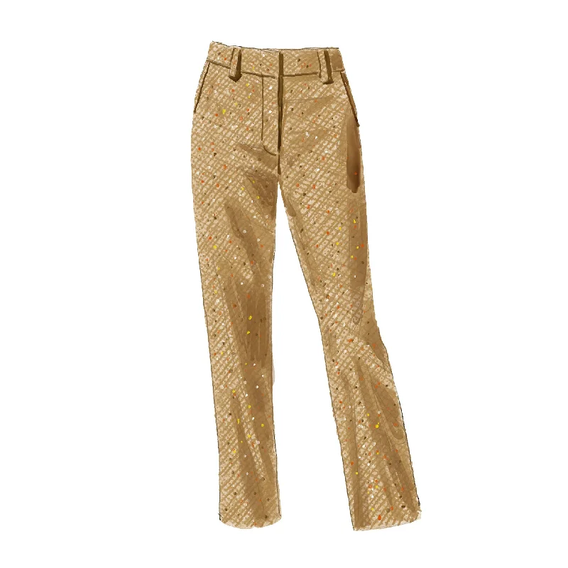 Her Tweed Trouser Trousers Timeless Classic