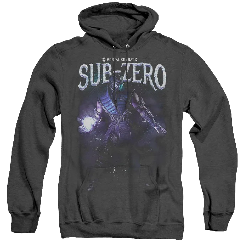 Mortal Kombat Sub-Zero - Heather Pullover Hoodie Fine Merino Wool
