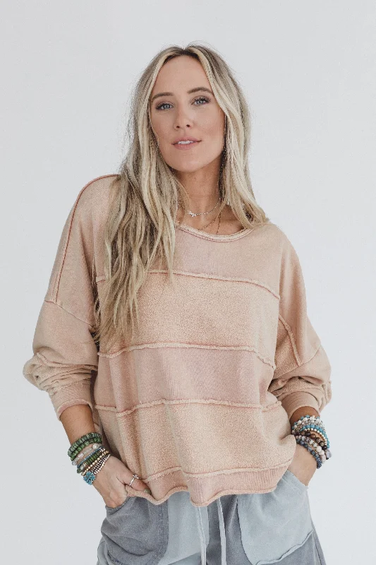 Dawson Pullover Top - Mustard Short Sleeve Top