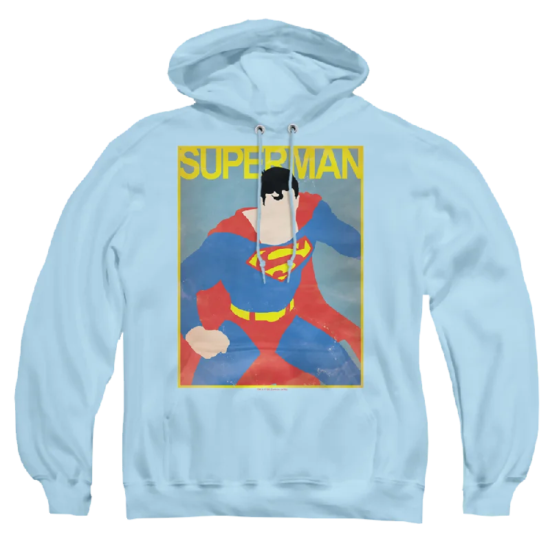 Superman Simple Sm Poster - Pullover Hoodie Short Sleeve Top