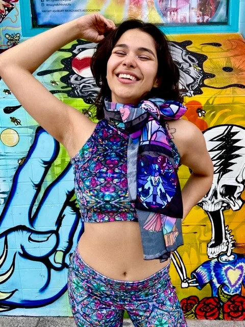 Ellie Paisley Velvet Crop Top #1 Modern Contemporary Chic