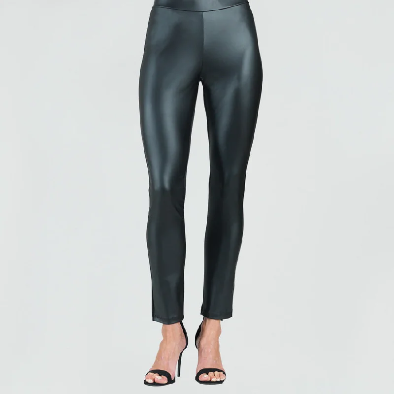 Liquid Leather™  Signature Legging Black Fashionable Floral Active Leggings