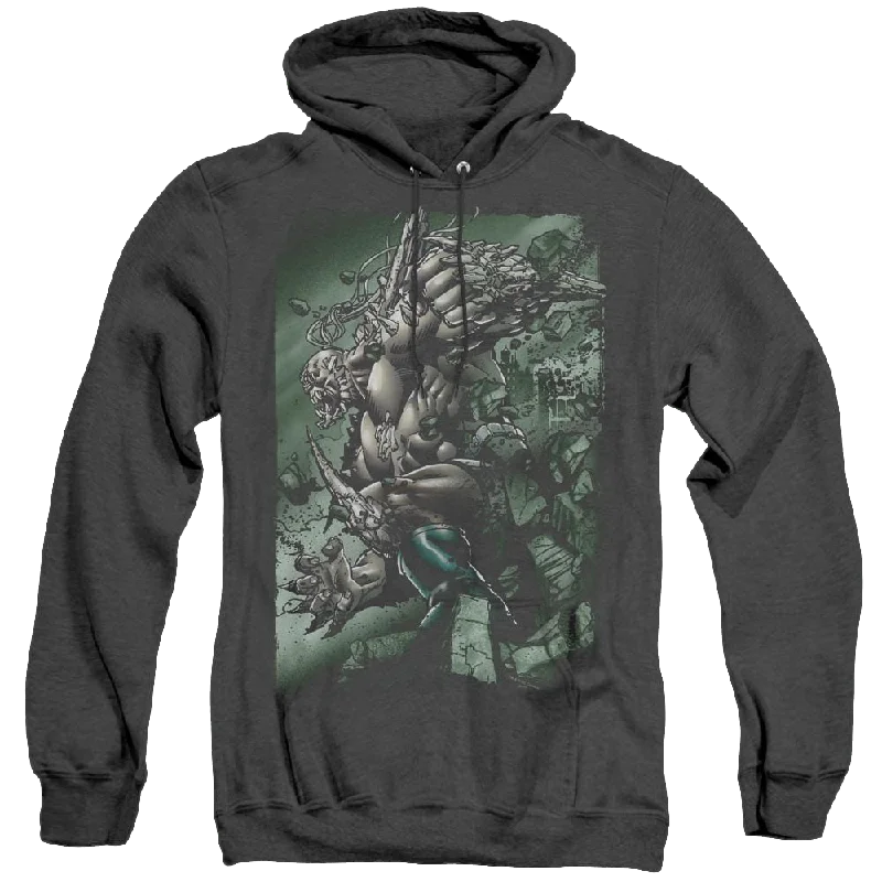 Superman Doomsday Destruction - Heather Pullover Hoodie Bell Sleeve Stylish