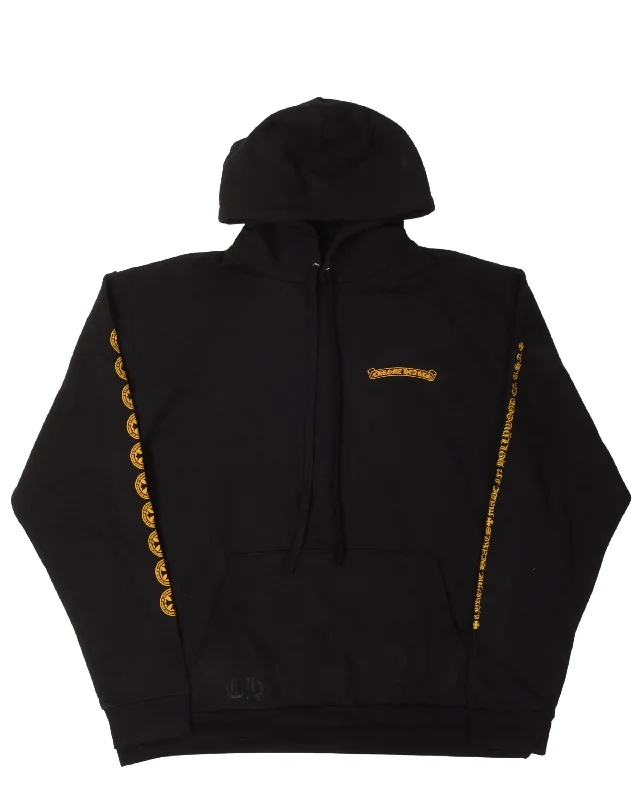 Gold Scroll Logo Hoodie Hoodie with Pocket Utility Practical
