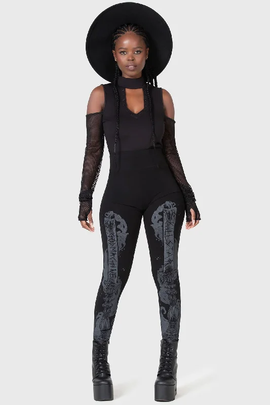 Candelabrum Leggings Fashionable Moisture-Wicking Leggings
