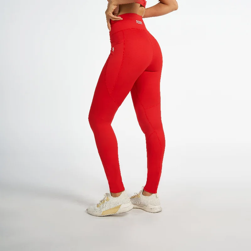 Leggings - Paprika Trendy Mesh Leggings