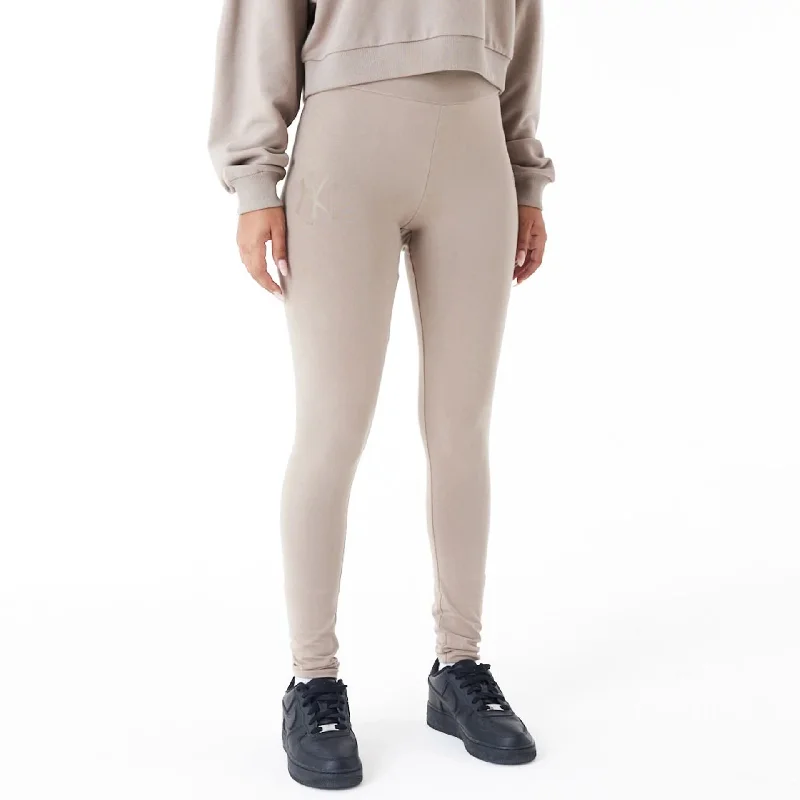 New York Yankees MLB Lifestyle Brown Womens Leggings Comfortable Full-Body Compression Leggings New York Yankees MLB Lifestyle Brown Womens Leggings Comfortable Full-Body Compression Leggings