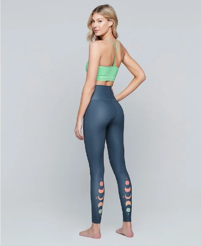 Indian Summer Full-Length Leggings Elegant Satin Finish Leggings