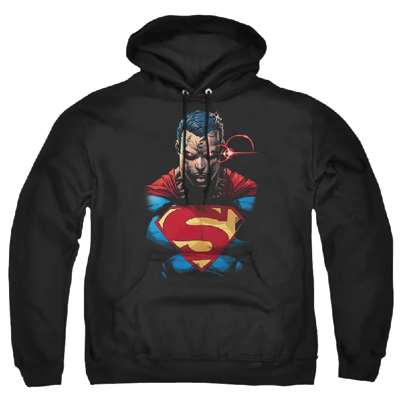 Superman Displeased - Pullover Hoodie Scalloped Neck Pullover