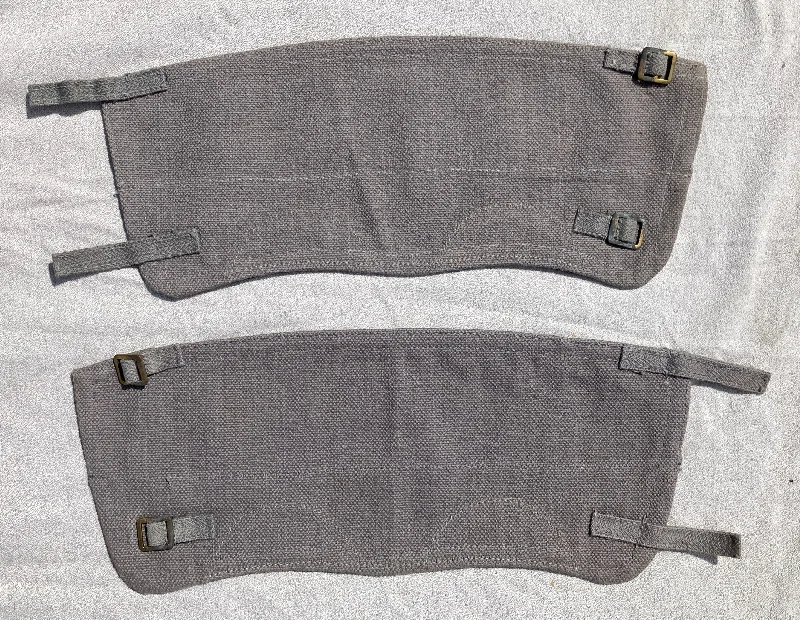 WWII Type P37 Blue/Gray Canvas Leggings Comfortable Slip-On Leggings