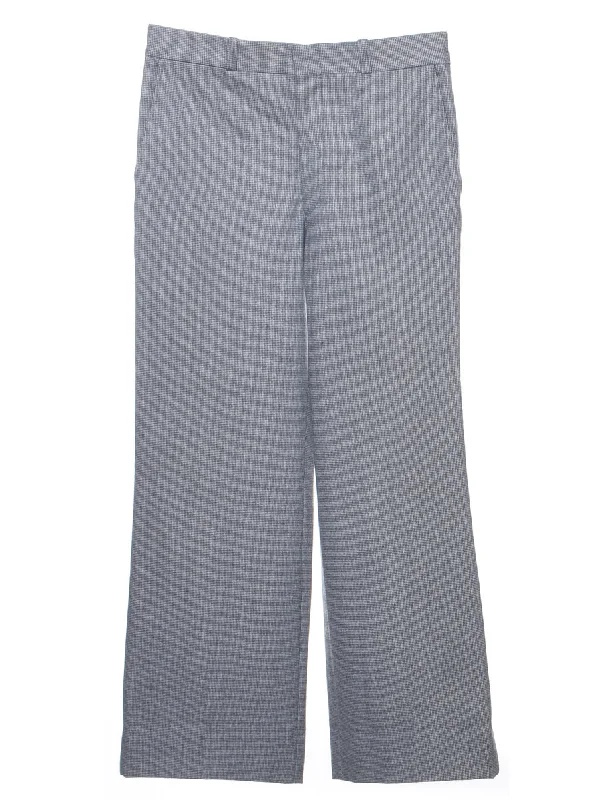 Checked Pattern Trousers - W30 L29 Trousers Vintage Classic