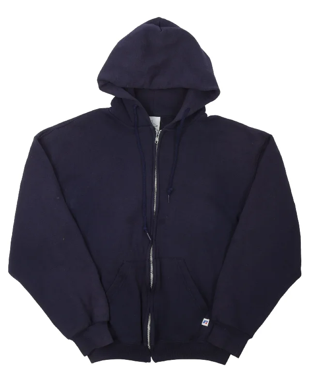 Russell Zip Up Hoodie Hoodie with Camouflage Military Edgy