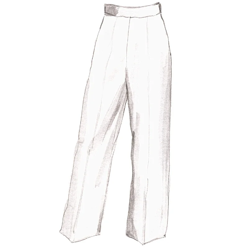 High-Waisted Trousers Trousers fashionable chic
