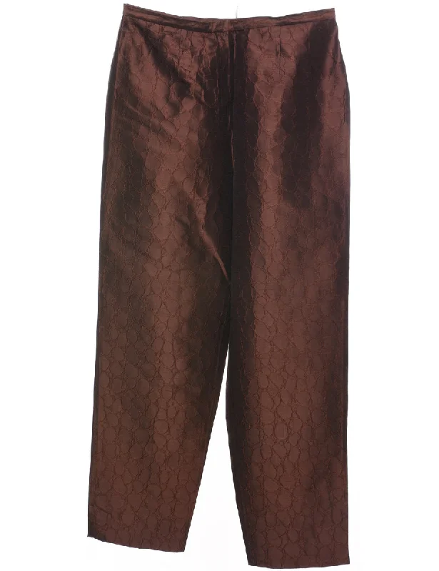 Brown Trousers - W32 L30 Trousers Wedding White
