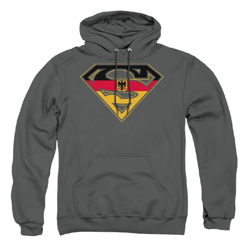Superman German Shield - Pullover Hoodie Tapered Sleeve Pullover