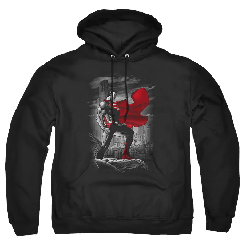 Superman Metropolis Guardian - Pullover Hoodie Tapered Sleeve Pullover