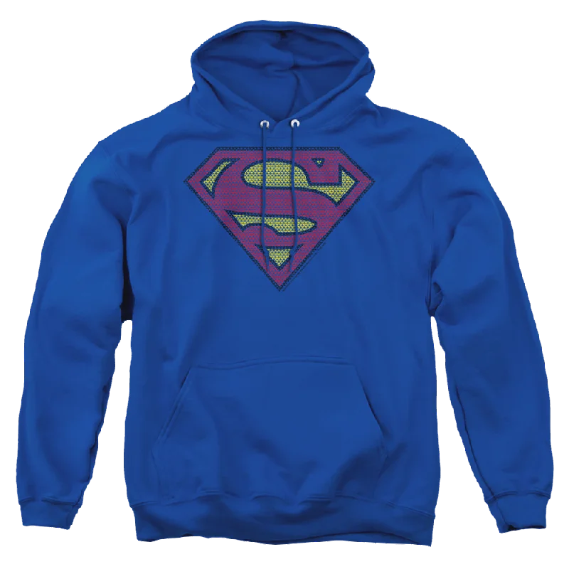 Superman Little Logos - Pullover Hoodie Open Neck Pullover