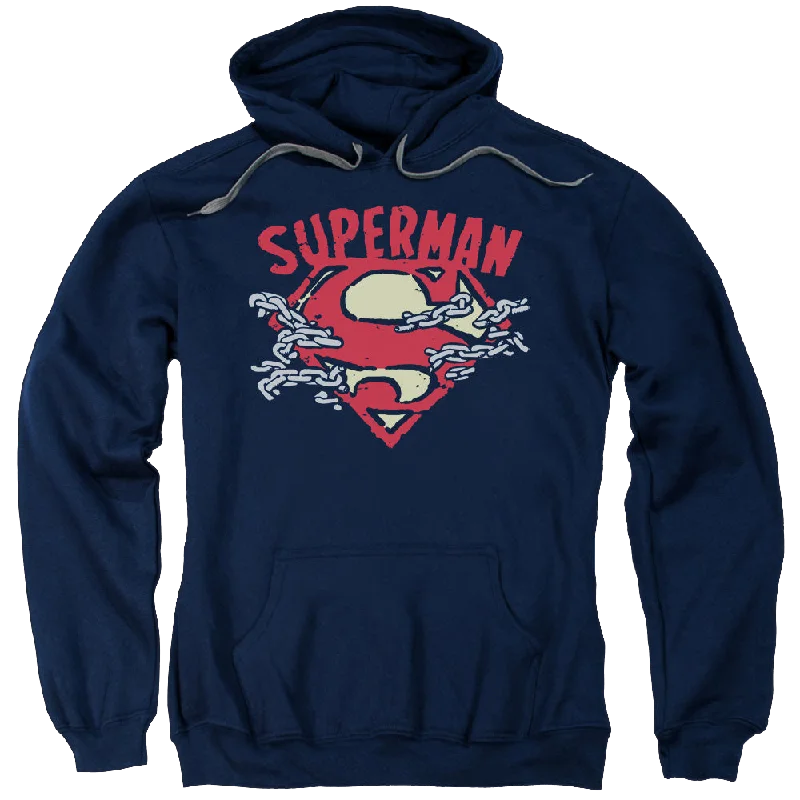 Superman Chain Breaking - Pullover Hoodie Besom Neck Pullover