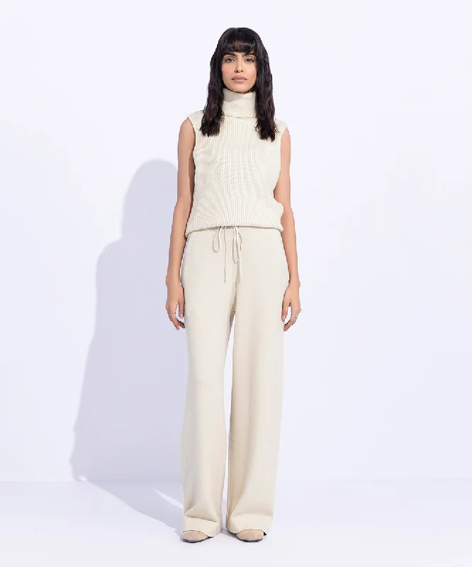 Knit Trousers With Pockets Trousers fashionable chic