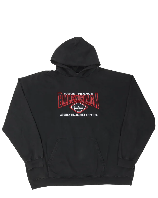 Authentic Jersey Apparel Hoodie Hoodie with Pattern Geometric Abstract