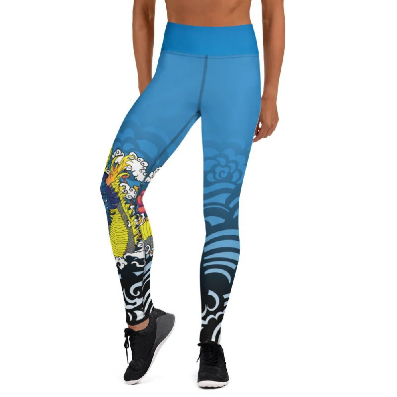 Blue Dragon -Women's Performance Leggings Trendy Seamless Sports Leggings