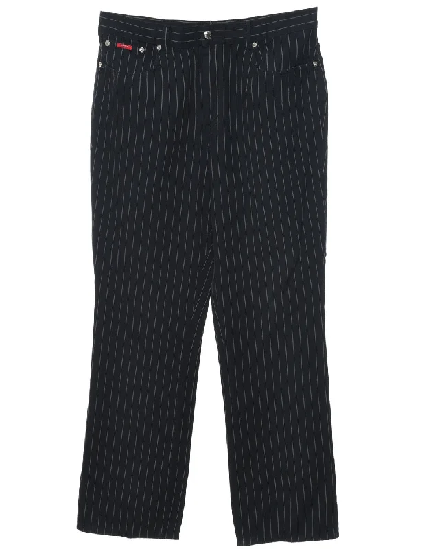 Chaps Striped Trousers - W34 L31 Trousers Polka Dot Cute