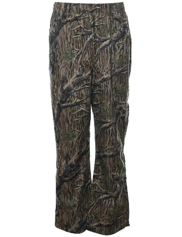 Columbia Camouflage Design Trousers - W30 L31 Trousers Formal Black