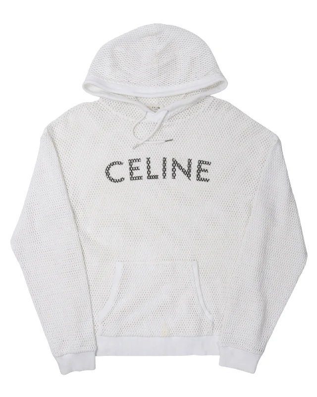 Mesh Hoodie Hoodie with Back Slit Movement Comfort