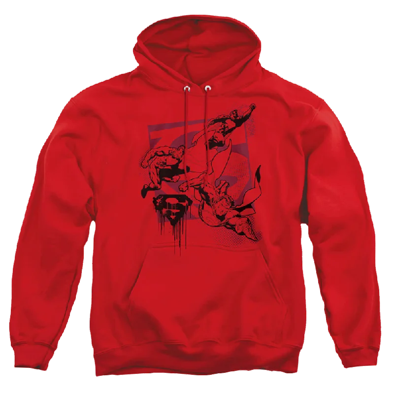 Superman Omnipresent - Pullover Hoodie Short Sleeve Top