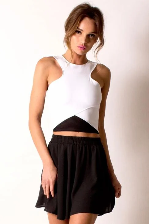 Donna Mizani Racer Front Crop Top Hooded Caped Shawl Collar